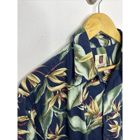 Tori Richard Honolulu Hawaiian shirt men's L short sleeve real Hawaiian - Picture 4 of 5